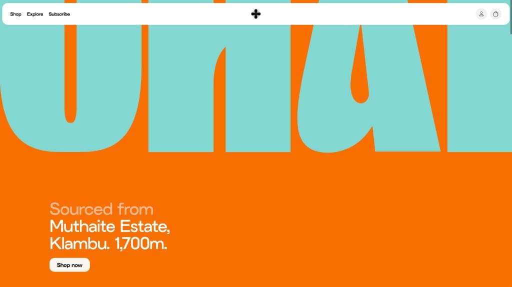 UHAI oversized wordmark with sourcing line for Muthaite Estate, Kiambu