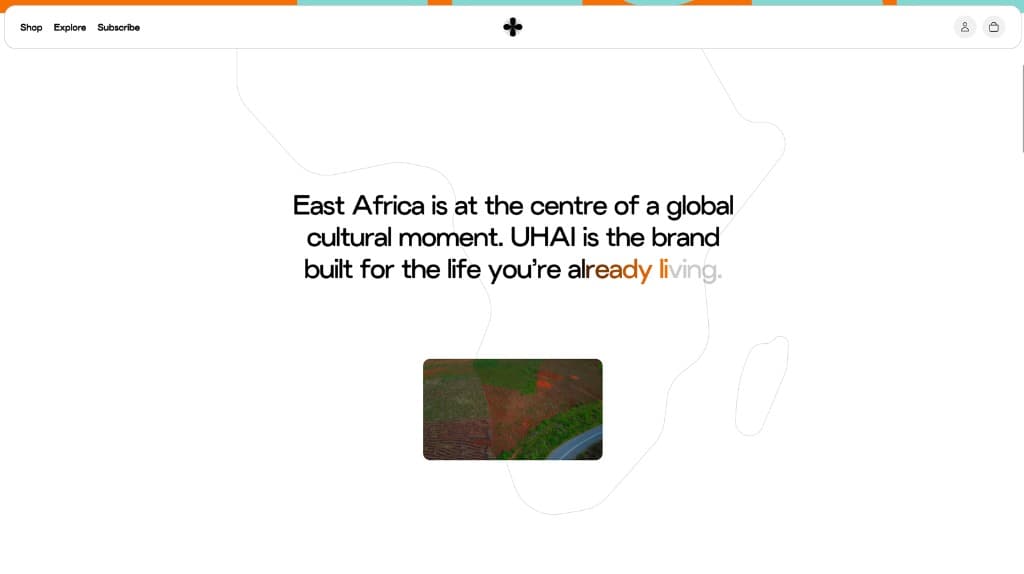 UHAI story section on East African culture with highlands footage