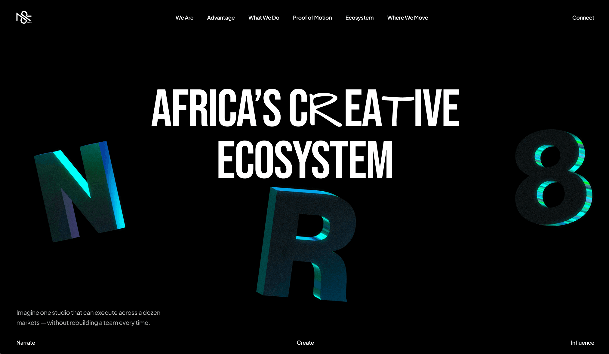 Motion and interface detail from the NR8 website
