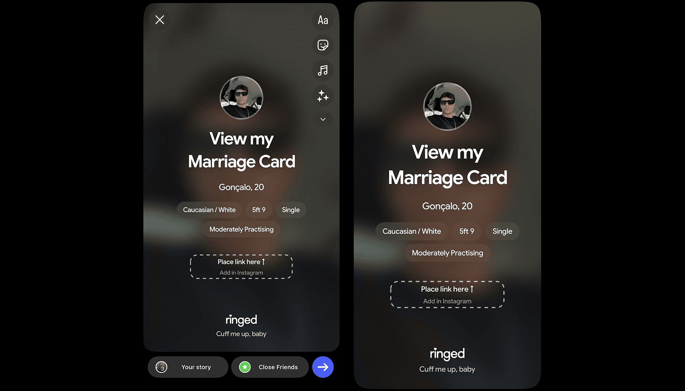 Ringed — Ring card sharing concept