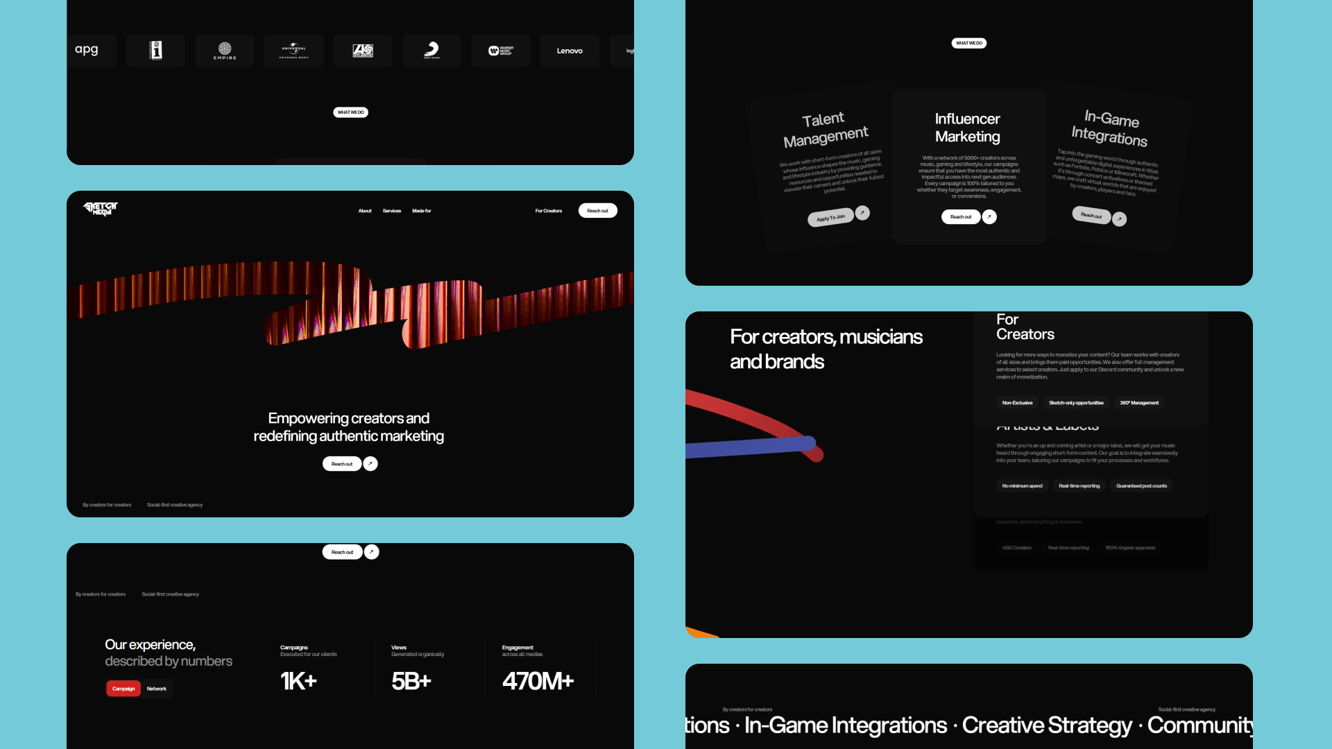 verteal sketch media work cape